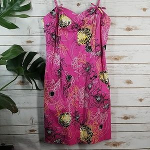 Tibi floral dress w/ pockets & Spaghetti straps